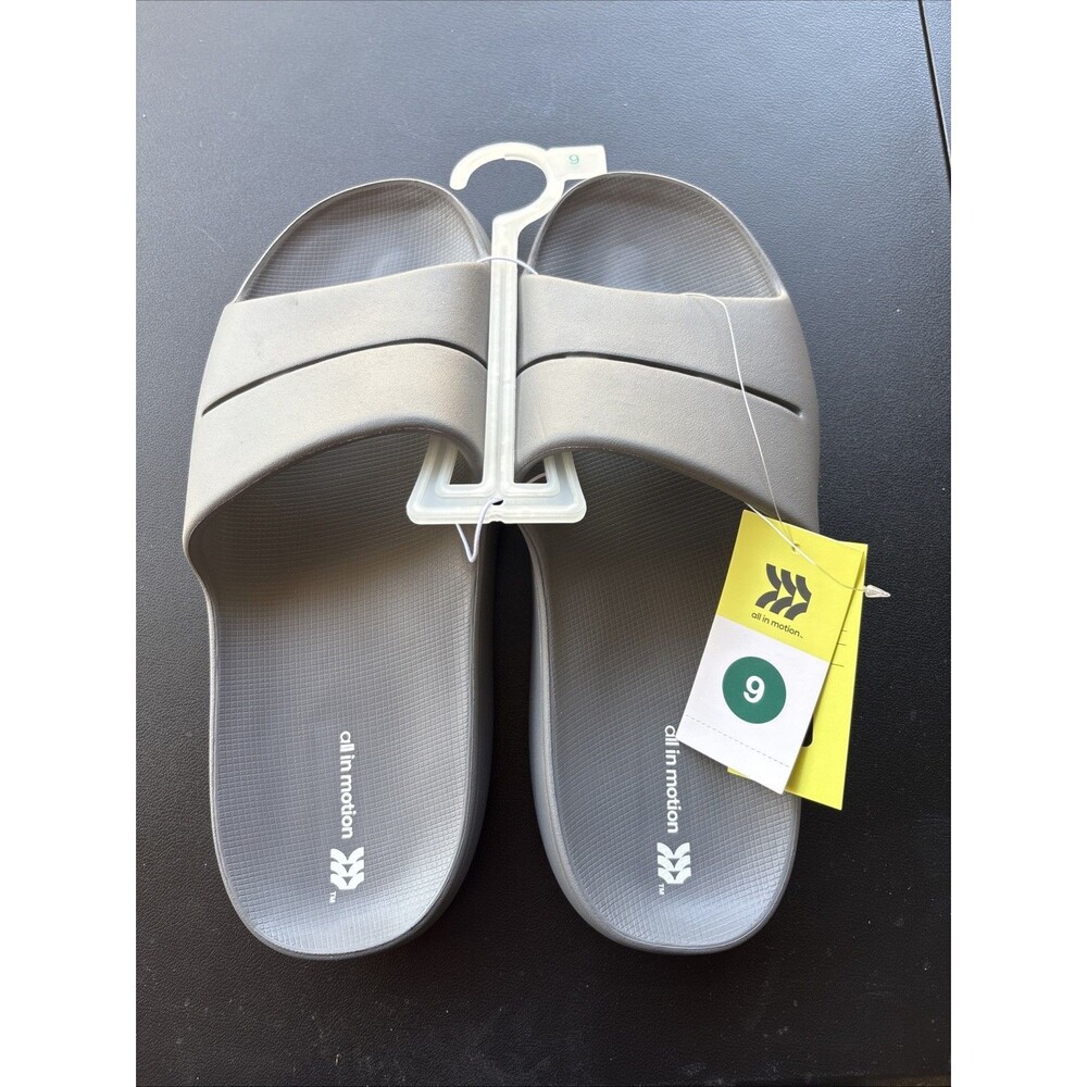 Men's Archie Recovery Slide - All In Motion™ Gray Size 9 Slip-On Sandals, NWT